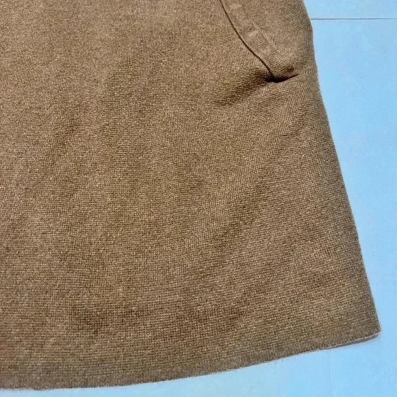 JCrew Factory Collarless sweater-blazer- Size XL Camel Brown - Picture 2 of 9